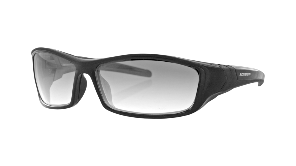 Bobster Hooligan Black sunglasses with photochromic lenses (quarter view)